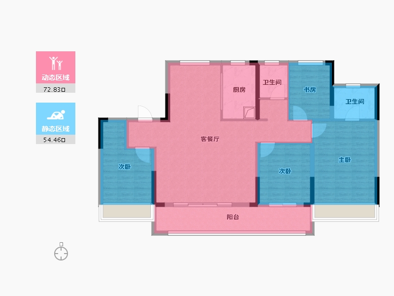 浙江省-绍兴市-中南君启-114.40-户型库-动静分区