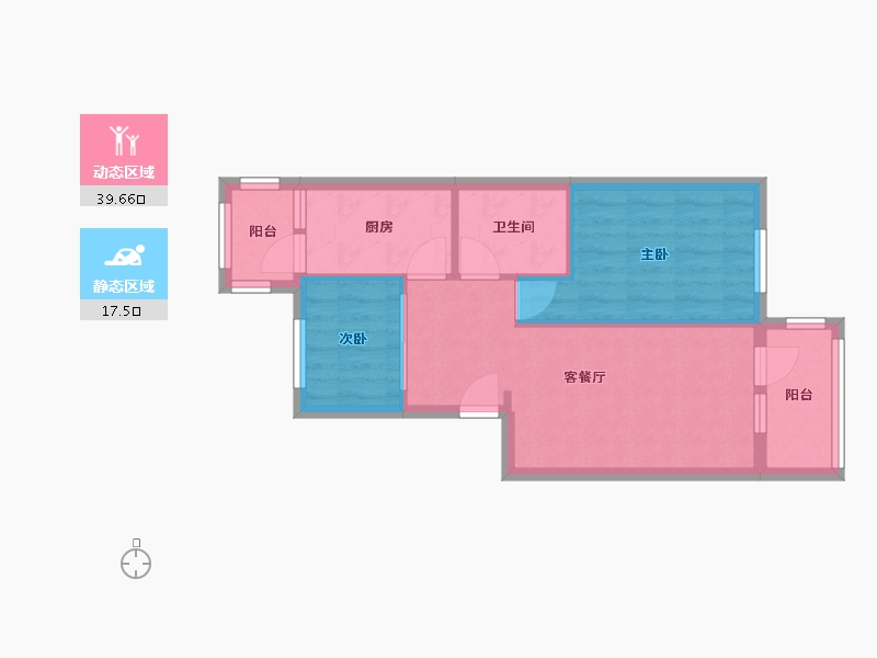 北京-北京市-安慧北里秀园-50.22-户型库-动静分区