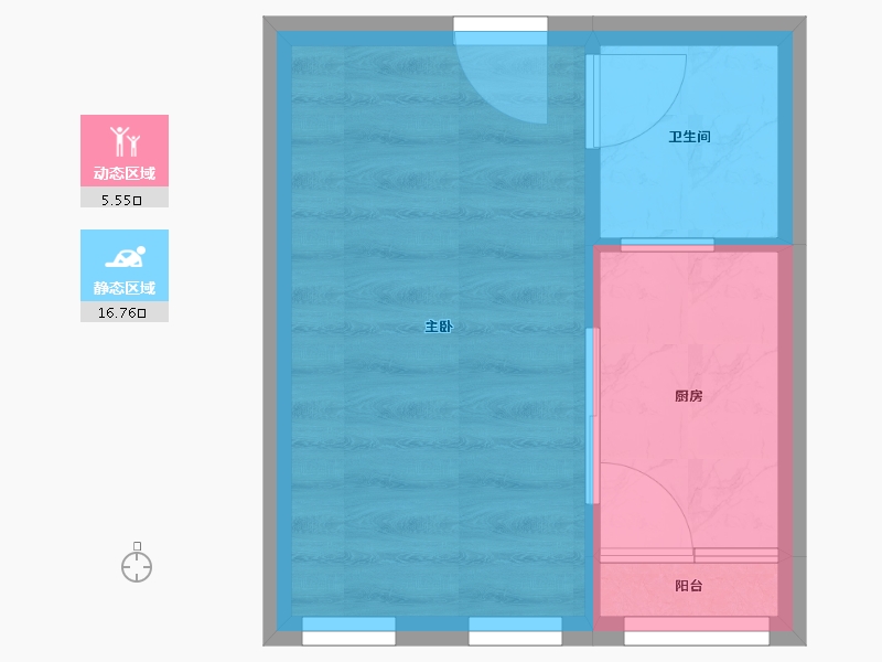 重庆-重庆市-鲁能星城-六街区-20.40-户型库-动静分区