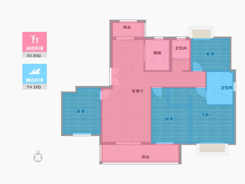 江西省-赣州市-珑玺湾-103.20-户型库-动静分区