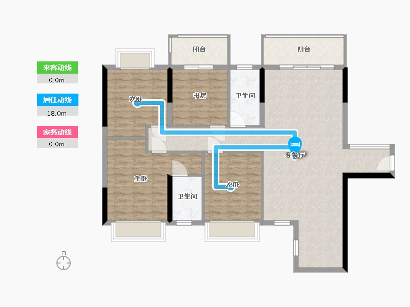 广西壮族自治区-南宁市-广西海达建筑工程总公司回迁房-110.11-户型库-动静线