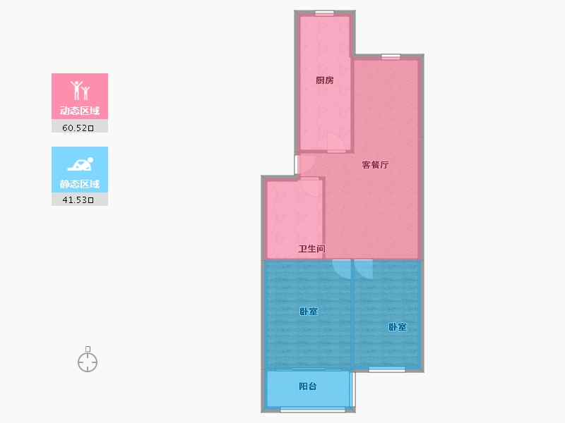 河北省-邯郸市-滏东小区-94.00-户型库-动静分区