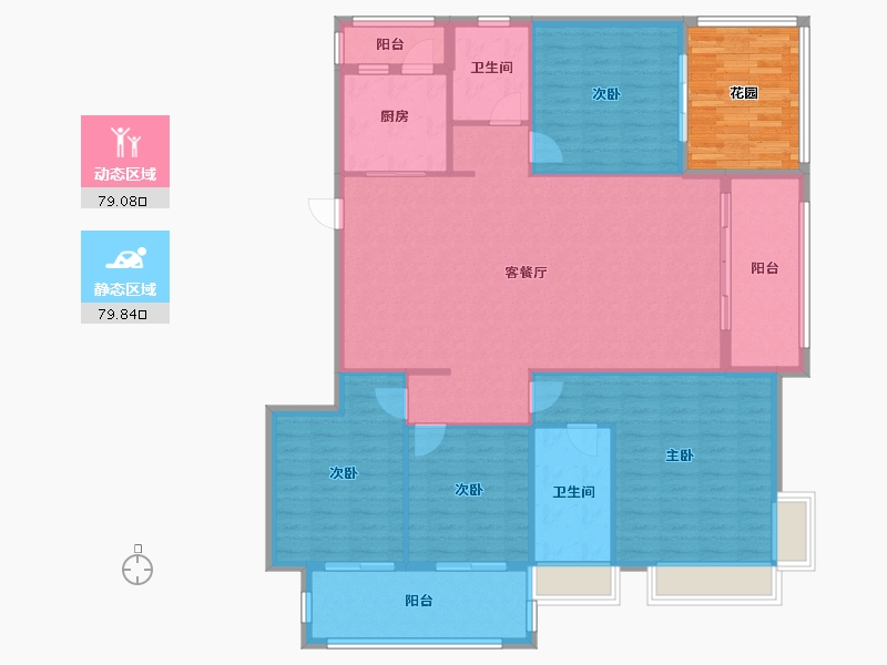 河南省-平顶山市-龙湖壹号-156.86-户型库-动静分区