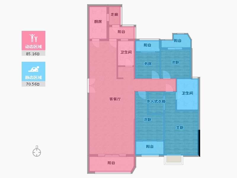 福建省-莆田市-皇庭水岸2期A2区-146.34-户型库-动静分区