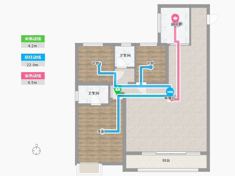 山西省-太原市-保利天郡-108.90-户型库-动静线