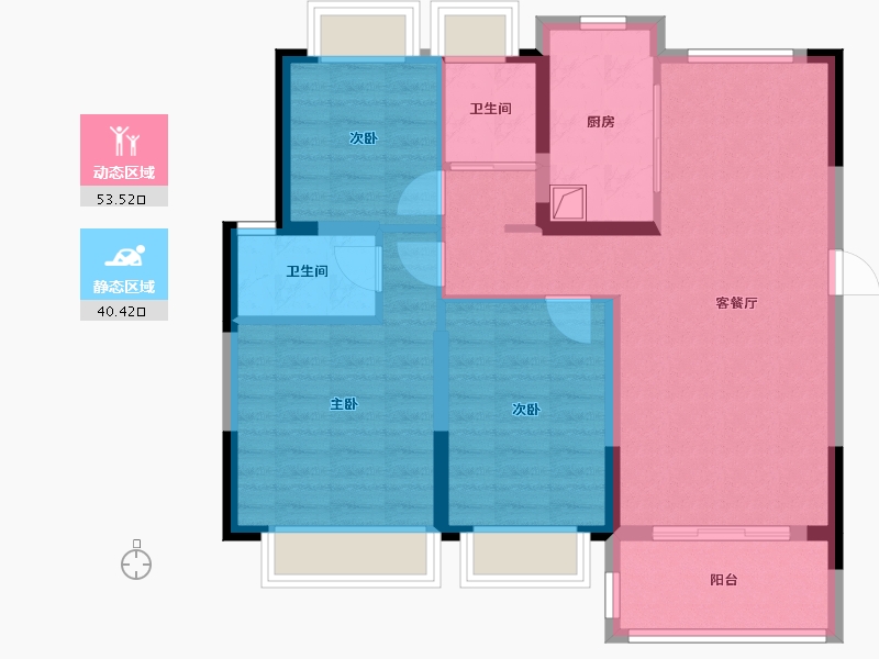 安徽省-安庆市-碧桂园-98.40-户型库-动静分区