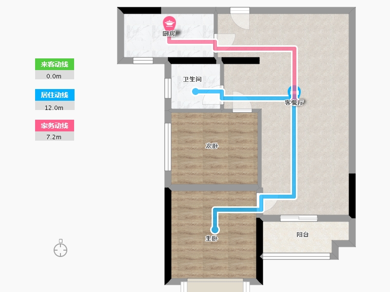 陕西省-西安市-东晁悦府-64.00-户型库-动静线