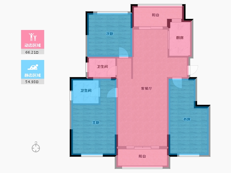 广西壮族自治区-桂林市-山水名苑-102.40-户型库-动静分区