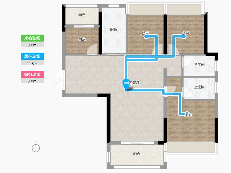 贵州省-贵阳市-天一观山阅-97.00-户型库-动静线