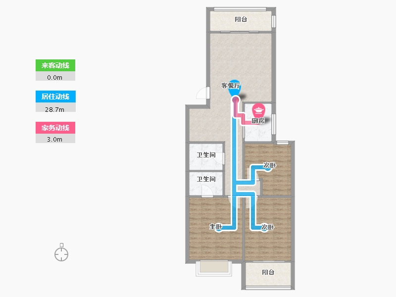 福建省-福州市-龙凤苑-88.00-户型库-动静线