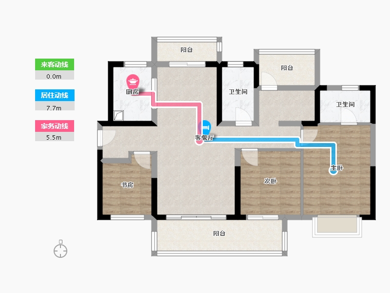 广东省-江门市-融创望江府-97.19-户型库-动静线