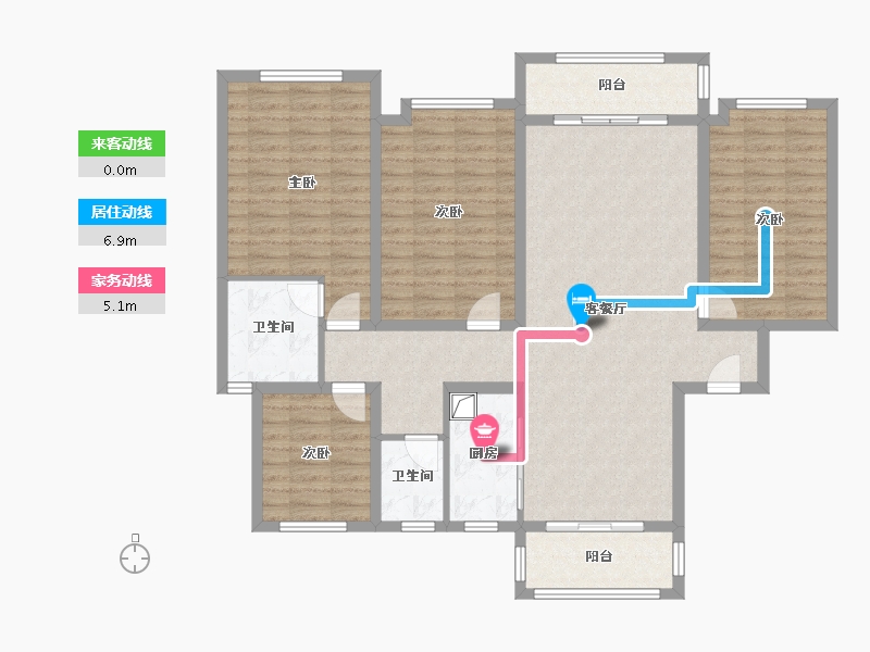 河北省-衡水市-金都印象城-130.57-户型库-动静线