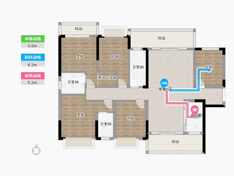 广西壮族自治区-河池市-阳光城-125.60-户型库-动静线