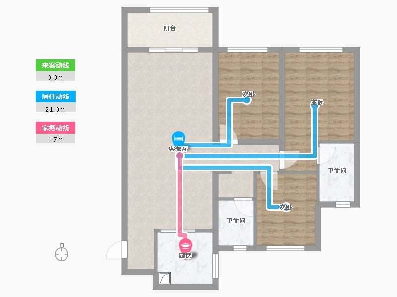 天津-天津市-海教园-88.00-户型库-动静线