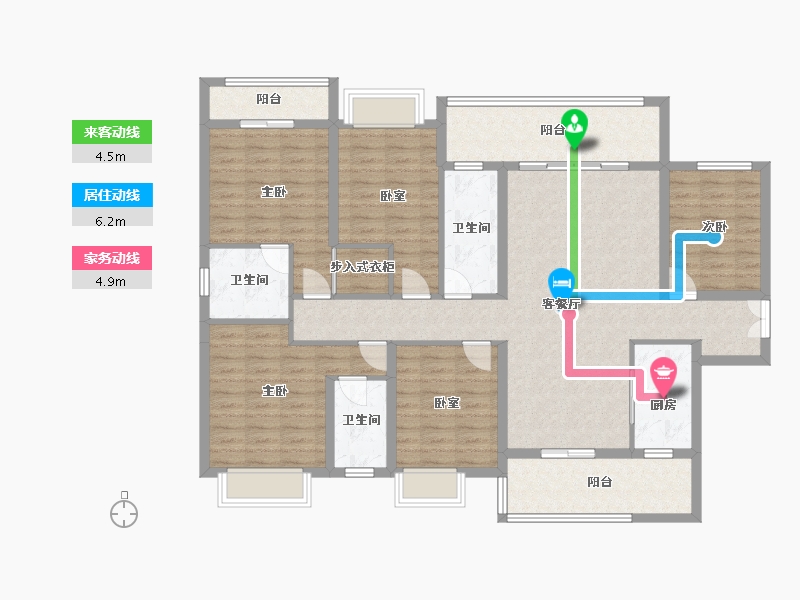 广西壮族自治区-河池市-和富阳光城-126.86-户型库-动静线