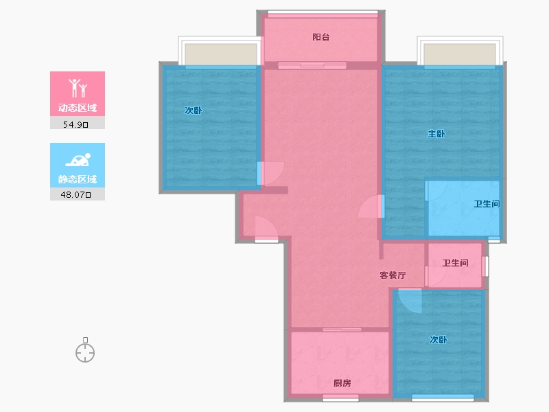 河南省-濮阳市-泰和悦府-92.00-户型库-动静分区