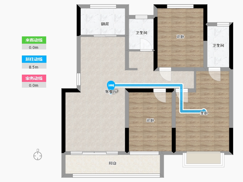 河南省-濮阳市-怡海丽廷-99.36-户型库-动静线