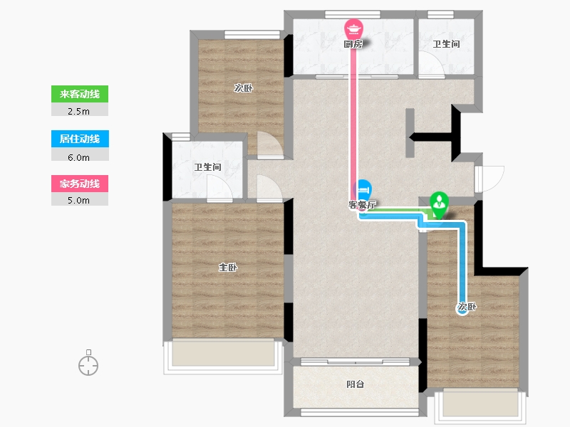 吉林省-长春市-金地江山风华-97.76-户型库-动静线