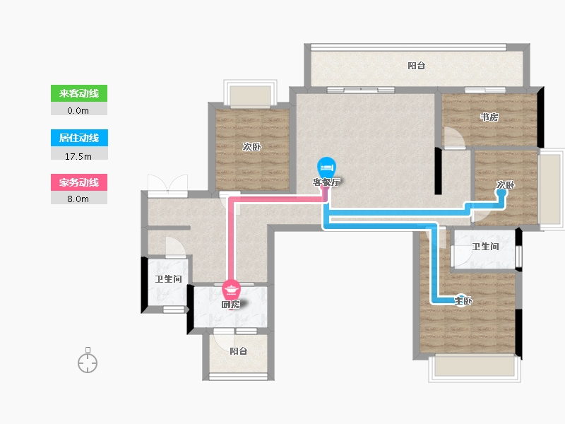 贵州省-铜仁市-名城国宾府-112.00-户型库-动静线