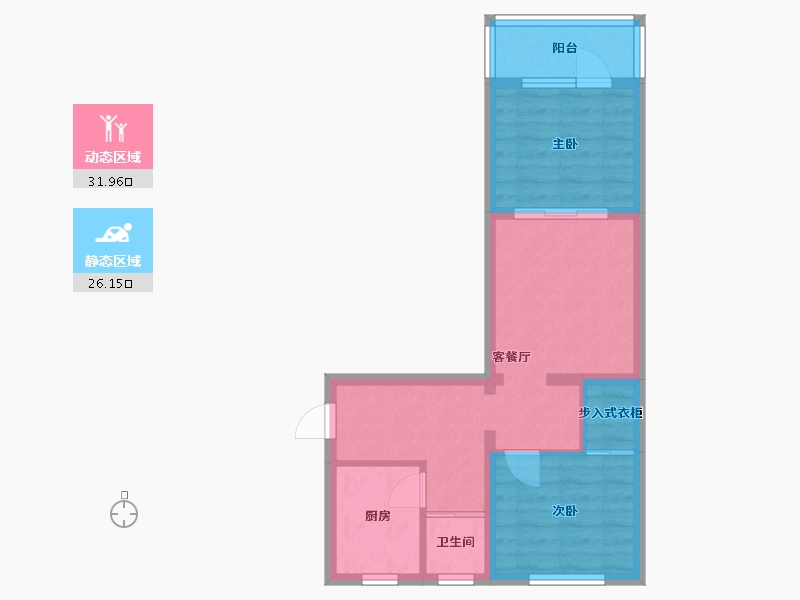 河北省-保定市-矿山局家属楼-50.00-户型库-动静分区