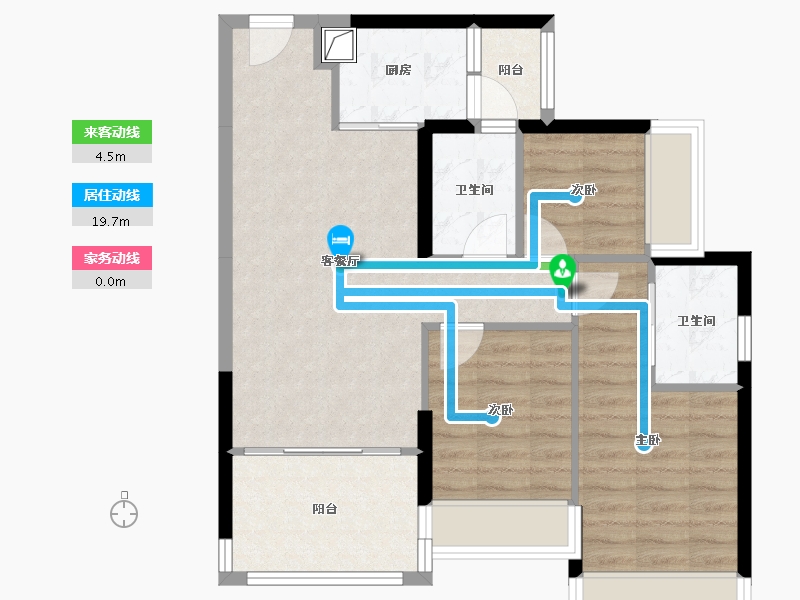 广东省-深圳市-万丰海岸城玺园-72.00-户型库-动静线