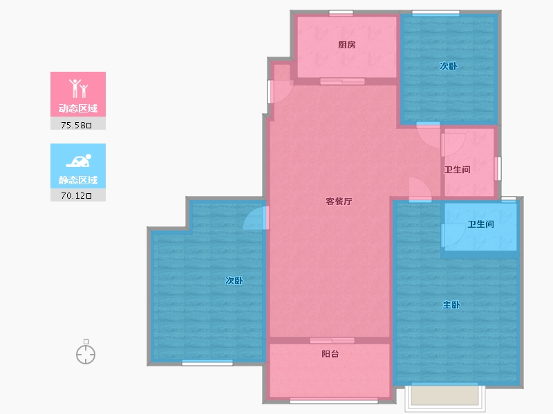 河南省-焦作市-西城家园-132.00-户型库-动静分区