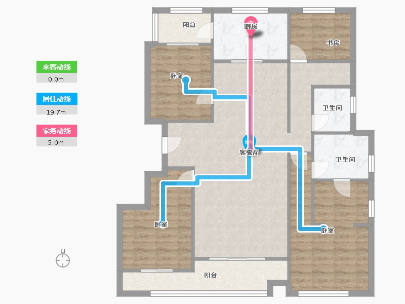 重庆-重庆市-九里晴川-108.00-户型库-动静线