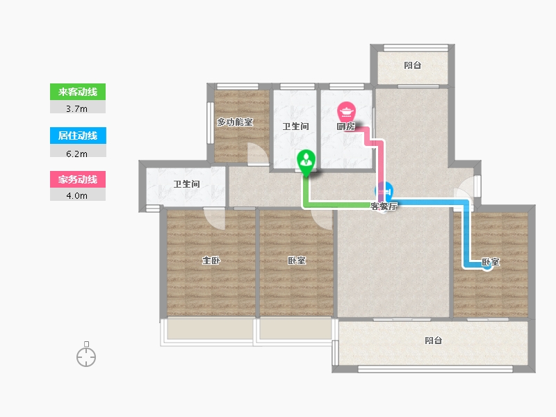 广东省-河源市-颐和花园-111.41-户型库-动静线