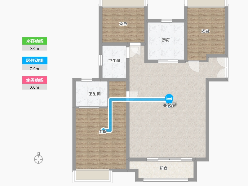 江苏省-徐州市-丰县吾悦和府-114.86-户型库-动静线