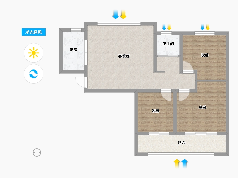 河南省-濮阳市-丽景上品-79.00-户型库-采光通风