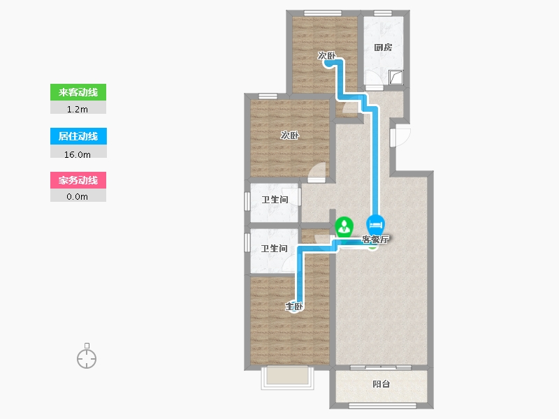 河北省-廊坊市-宏泰龙河枫景-99.20-户型库-动静线