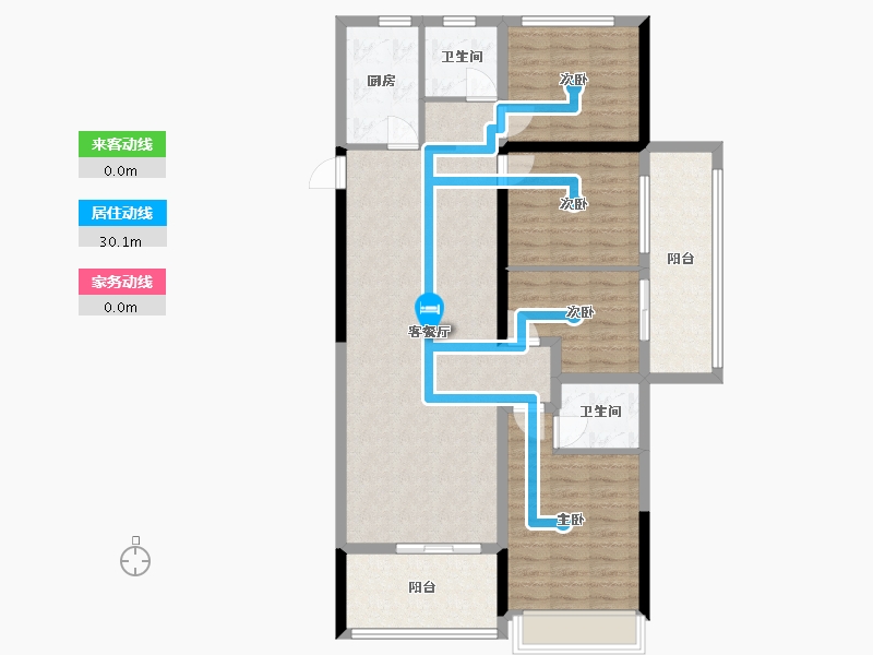 广西壮族自治区-贵港市-御珑湾-103.20-户型库-动静线