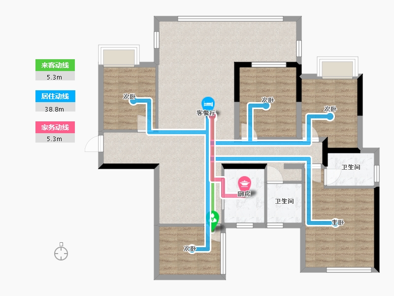 广西壮族自治区-梧州市-彰泰城-140.00-户型库-动静线