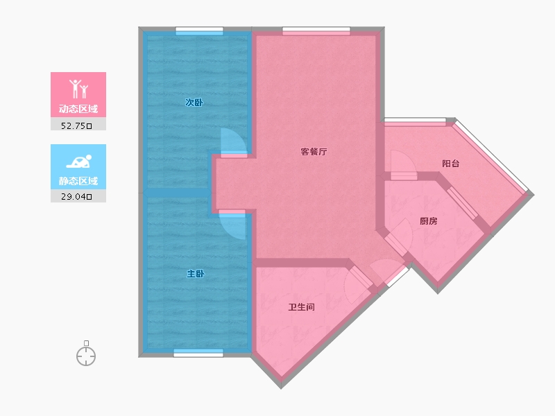 四川省-成都市-静安社区-78.00-户型库-动静分区