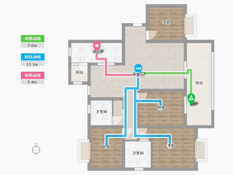 贵州省-遵义市-景公园-115.20-户型库-动静线