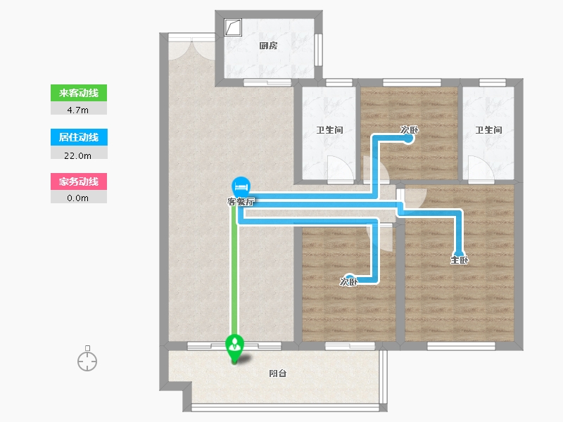 湖北省-黄石市-宏维半岛-92.00-户型库-动静线