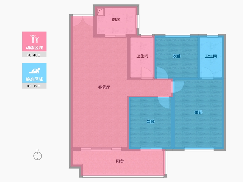 湖北省-黄石市-宏维半岛-92.00-户型库-动静分区