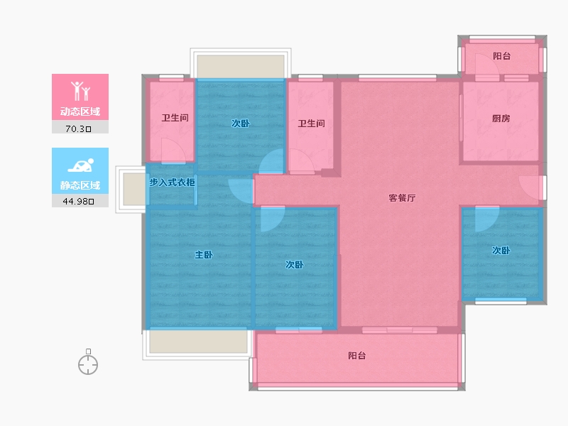 广东省-河源市-麒麟华府-110.66-户型库-动静分区