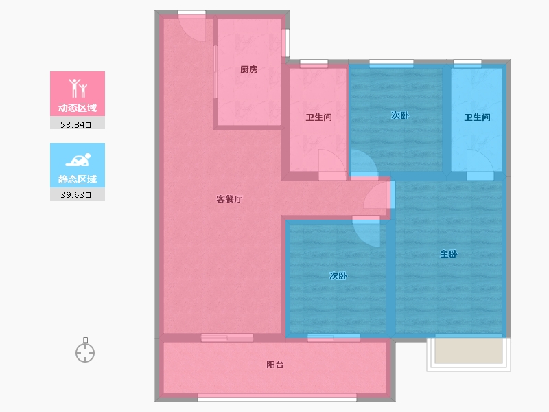 河北省-邢台市-保利时光印象-95.20-户型库-动静分区