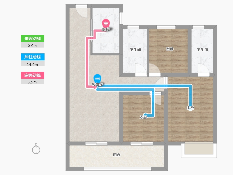 河北省-邢台市-保利时光印象-95.20-户型库-动静线