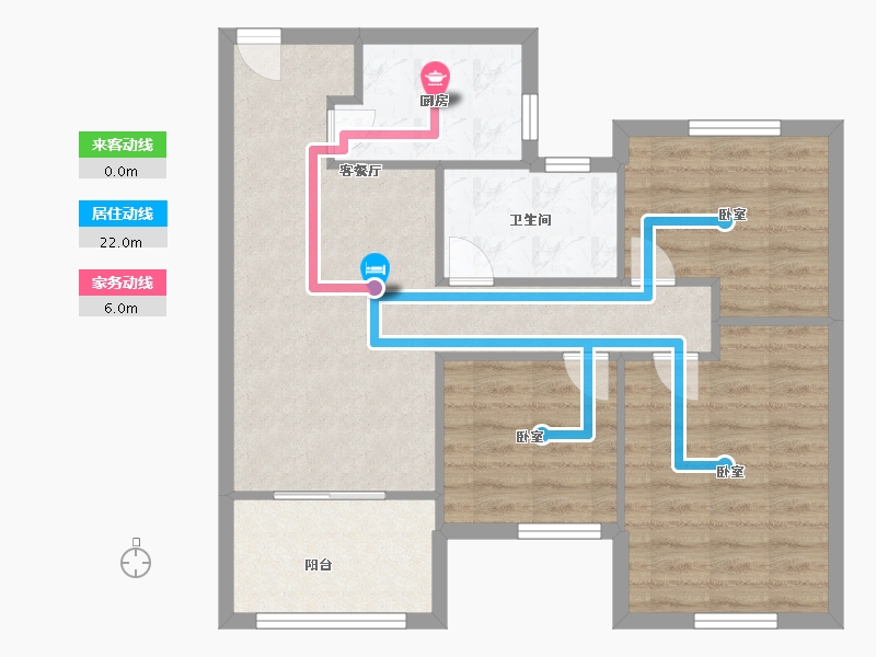 福建省-漳州市-国贸智谷-75.00-户型库-动静线