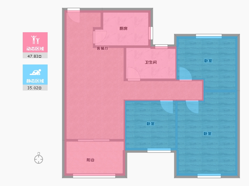 福建省-漳州市-国贸智谷-75.00-户型库-动静分区