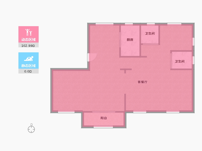 浙江省-台州市-香颂华府-104.80-户型库-动静分区