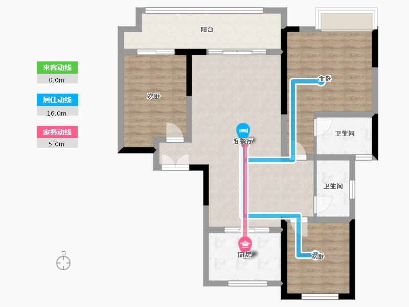 河南省-洛阳市-建业江山赋会客厅-98.00-户型库-动静线