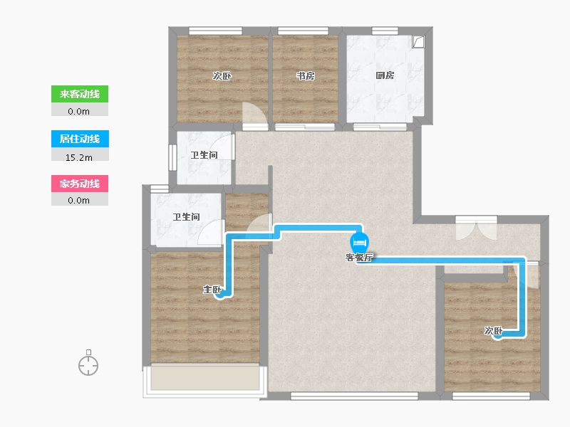 山东省-济南市-银丰玖玺城-143.00-户型库-动静线