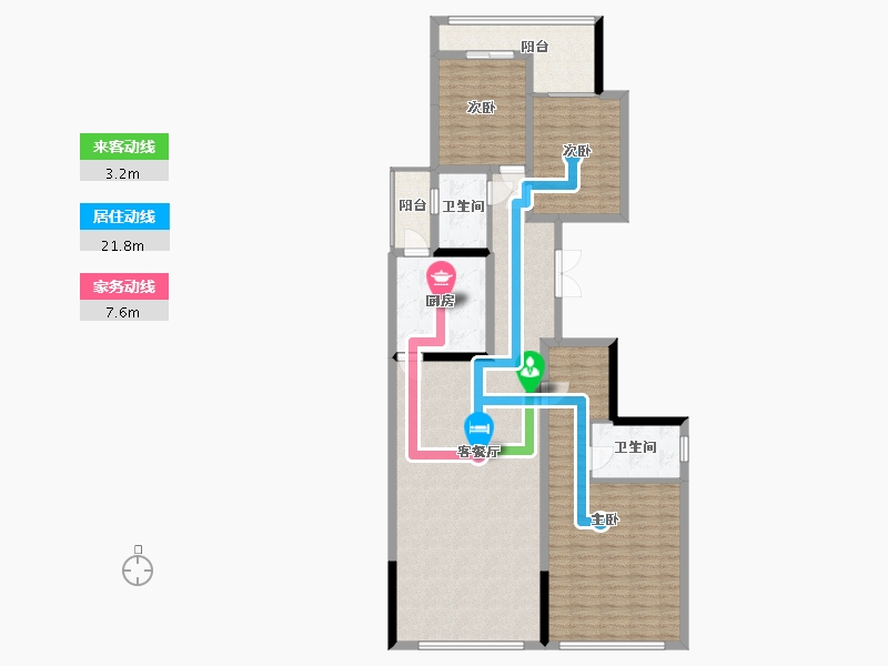 陕西省-汉中市-汉江首府-119.50-户型库-动静线