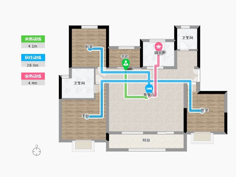 河南省-许昌市-中建观湖珑府-112.00-户型库-动静线