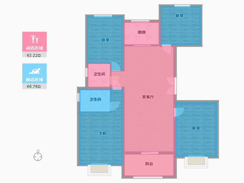 浙江省-金华市-金桂院-112.00-户型库-动静分区