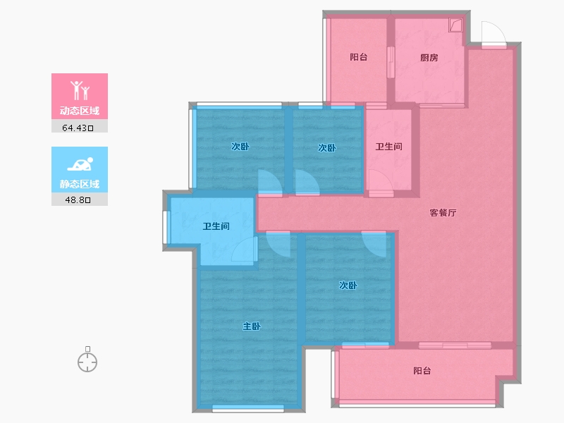 广西壮族自治区-玉林市-绿地城-112.28-户型库-动静分区