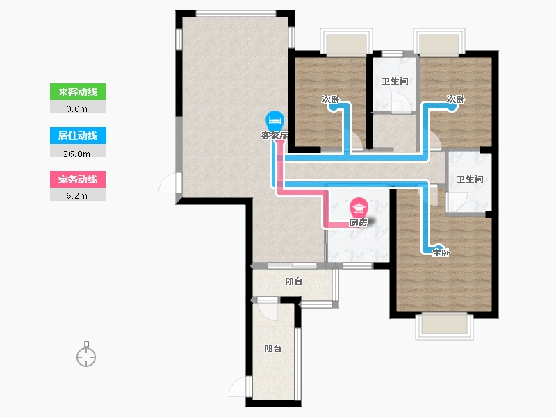 湖南省-郴州市-立昇领域-96.00-户型库-动静线